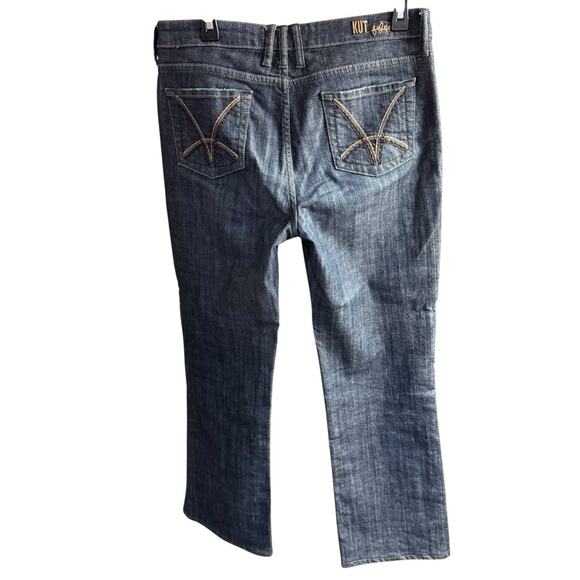 Kut From The Kloth Jeans Boot Cut Dark Wash Blue Denim Womens Size 10 KP011EQMCK - Picture 3 of 11
